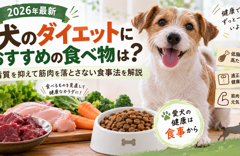 【2026年最新】犬のダイエットにおすすめの食べ物は？脂質を抑えて筋肉を落とさない食事法を解説
