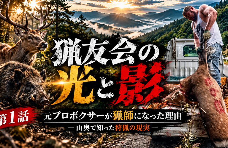 猟友会の光と影【第1話】元プロボクサーが猟師になった理由｜山奥で知った狩猟の現実
